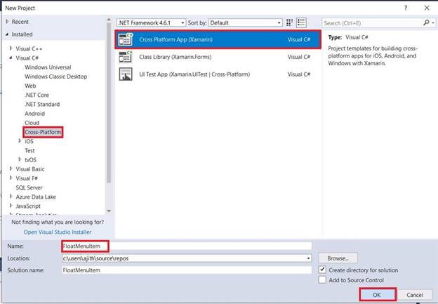 Float Menu Item Working Navigation In Android And UWP Using Xamarin.Forms